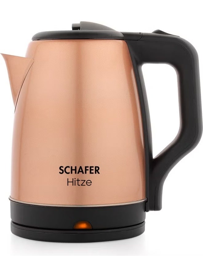 Schafer Hitze Stainless Steel Kettle-Rosegold - Image 1